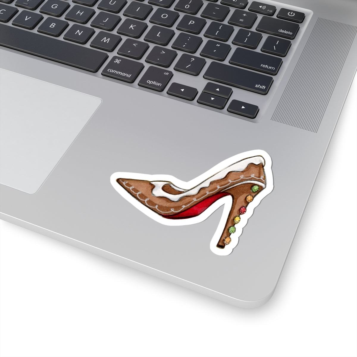 Gingerbread Heel | Fun Holiday Stiletto Fashion Illustration (STICKER)