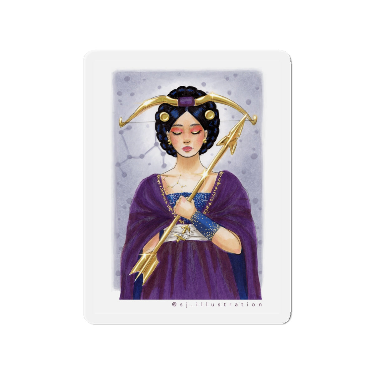Sagittarius | Zodiac Fashion Illustration (Magnet)