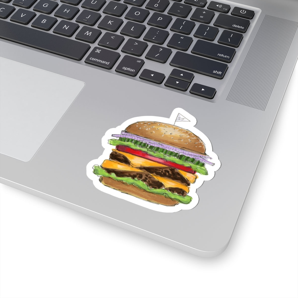 Double Cheeseburger | Food Illustration (STICKER)