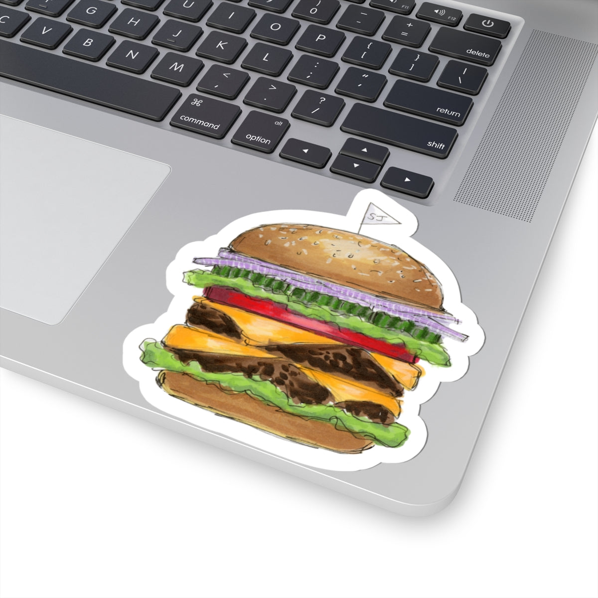 Double Cheeseburger | Food Illustration (STICKER)
