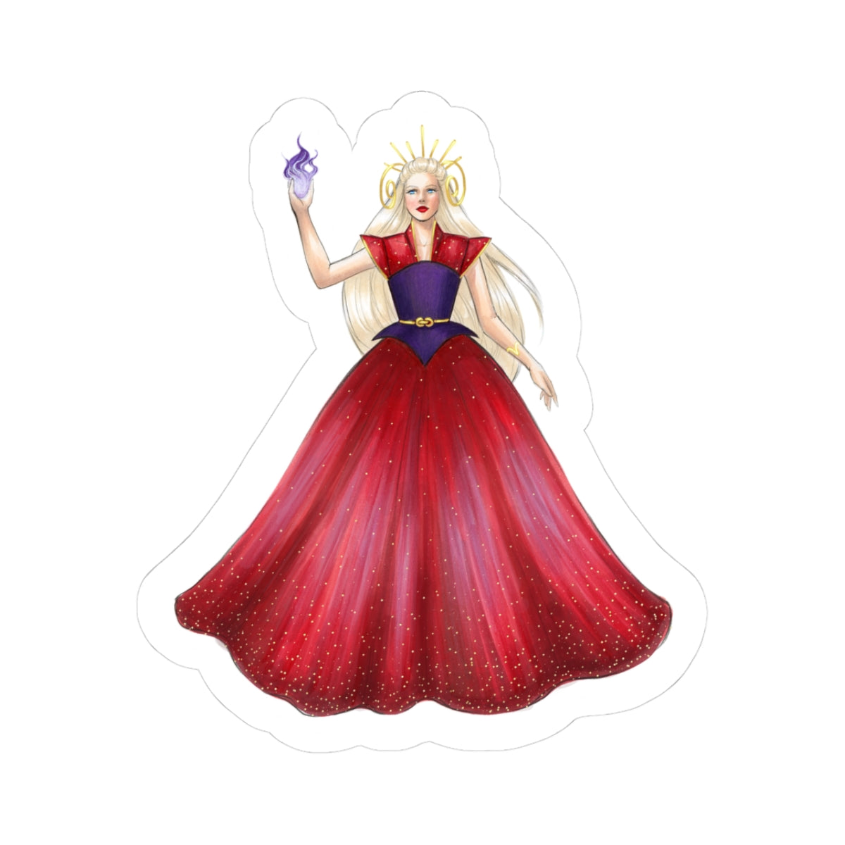 Aries (Version 2) | Zodiac Fashion Illustration (Sticker)