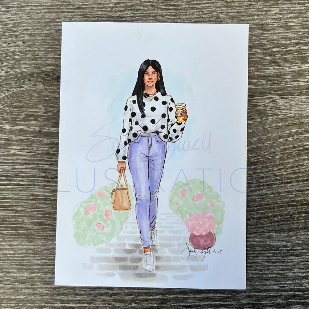 Dottie | Casual Fashion Illustration (ORIGINAL)