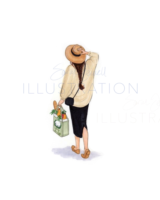 Farmer's Market Day | Casual Fashion Illustration (PRINT)