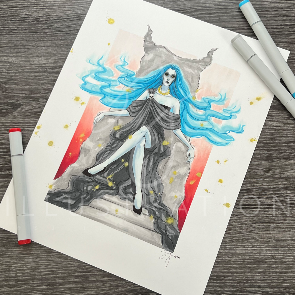 Haydeighs (Hades) | Fantasy & Myth Illustration (ORIGINAL)
