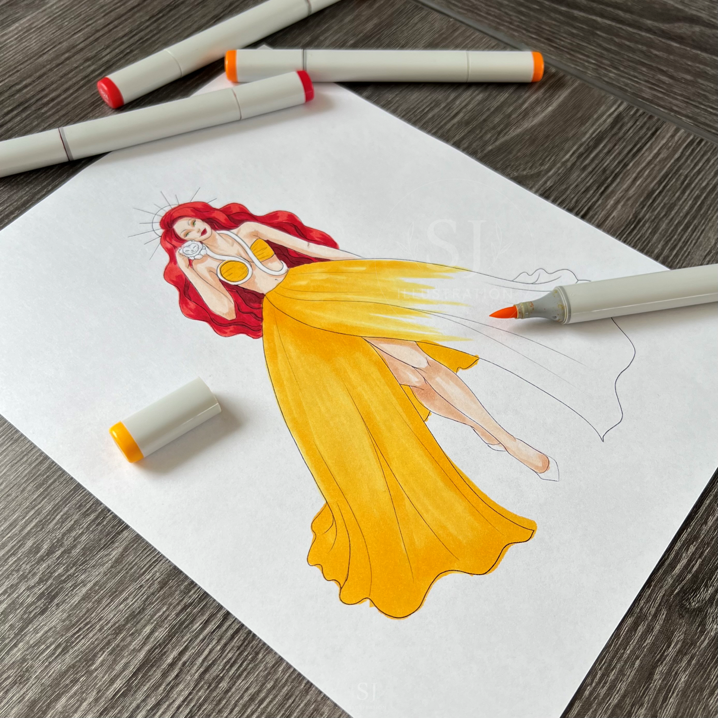 Leo | Zodiac Fashion (DIGITAL DOWNLOAD Coloring Page)