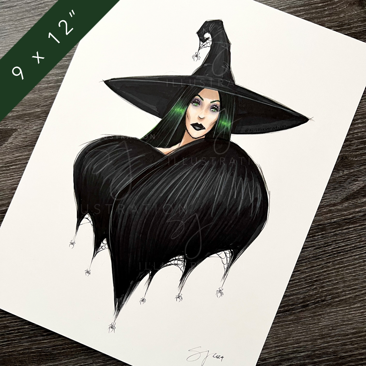 Monochrome Noir | Fun Fashion Illustration (ORIGINAL)