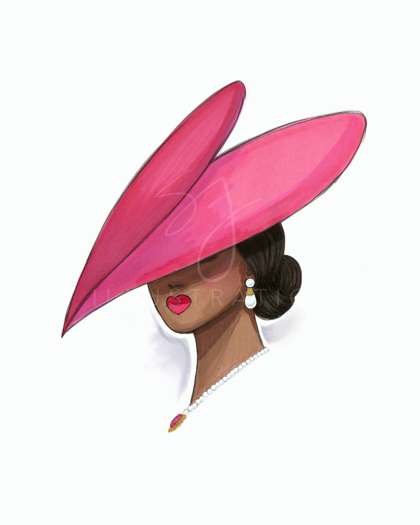 Mysterious Love | Fashion Illustration (PRINT)