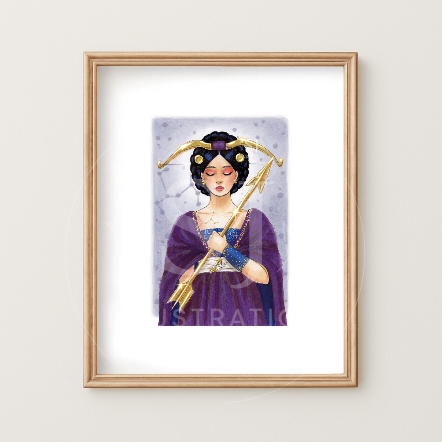 Sagittarius | Zodiac Fashion Illustration (ART PRINT)