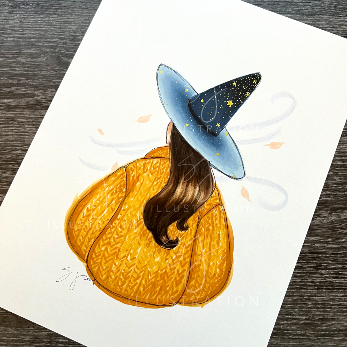 Cozy Witch Series: Star Brrright | Fun Fashion Illustration (ORIGINAL)