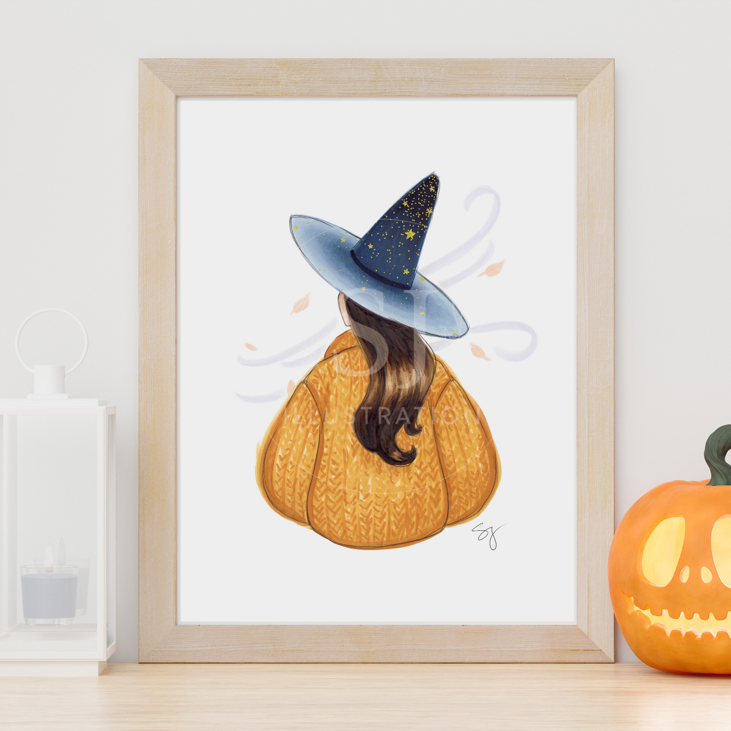 Star Brrright (Cozy Witch Series) | Fun Fall Fashion Illustration (PRINT)