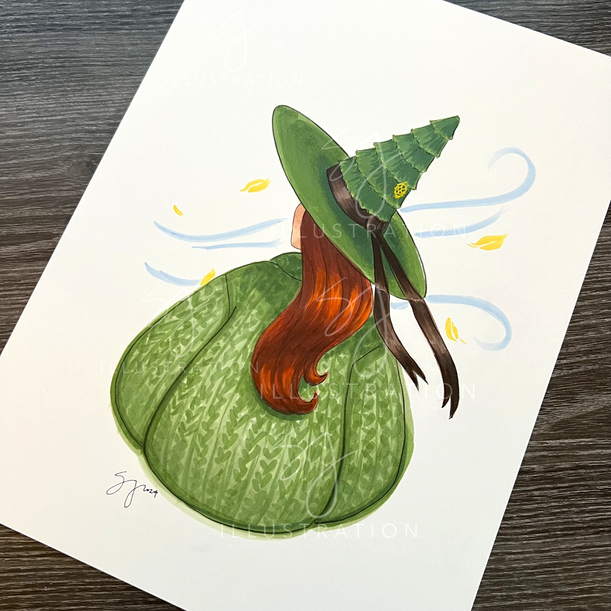 Cozy Witch Series: Timbrrr | Fun Fashion Illustration (ORIGINAL)