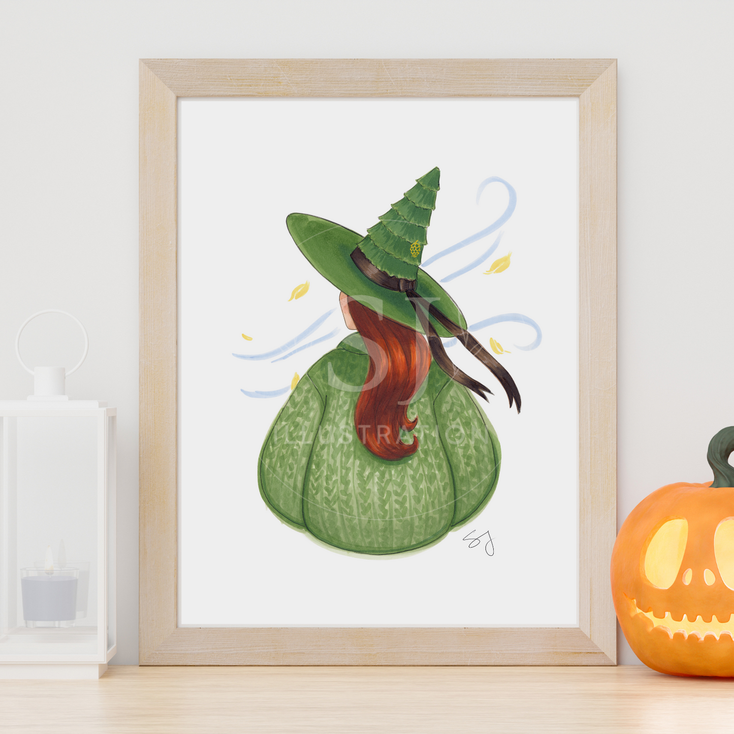 Timbrrr (Cozy Witch Series) | Fun Fall Fashion Illustration (PRINT)