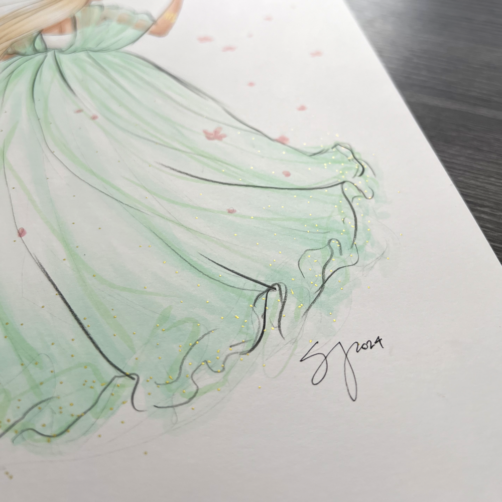 Virgo (Version 2) | Zodiac Fashion Illustration (ORIGINAL)