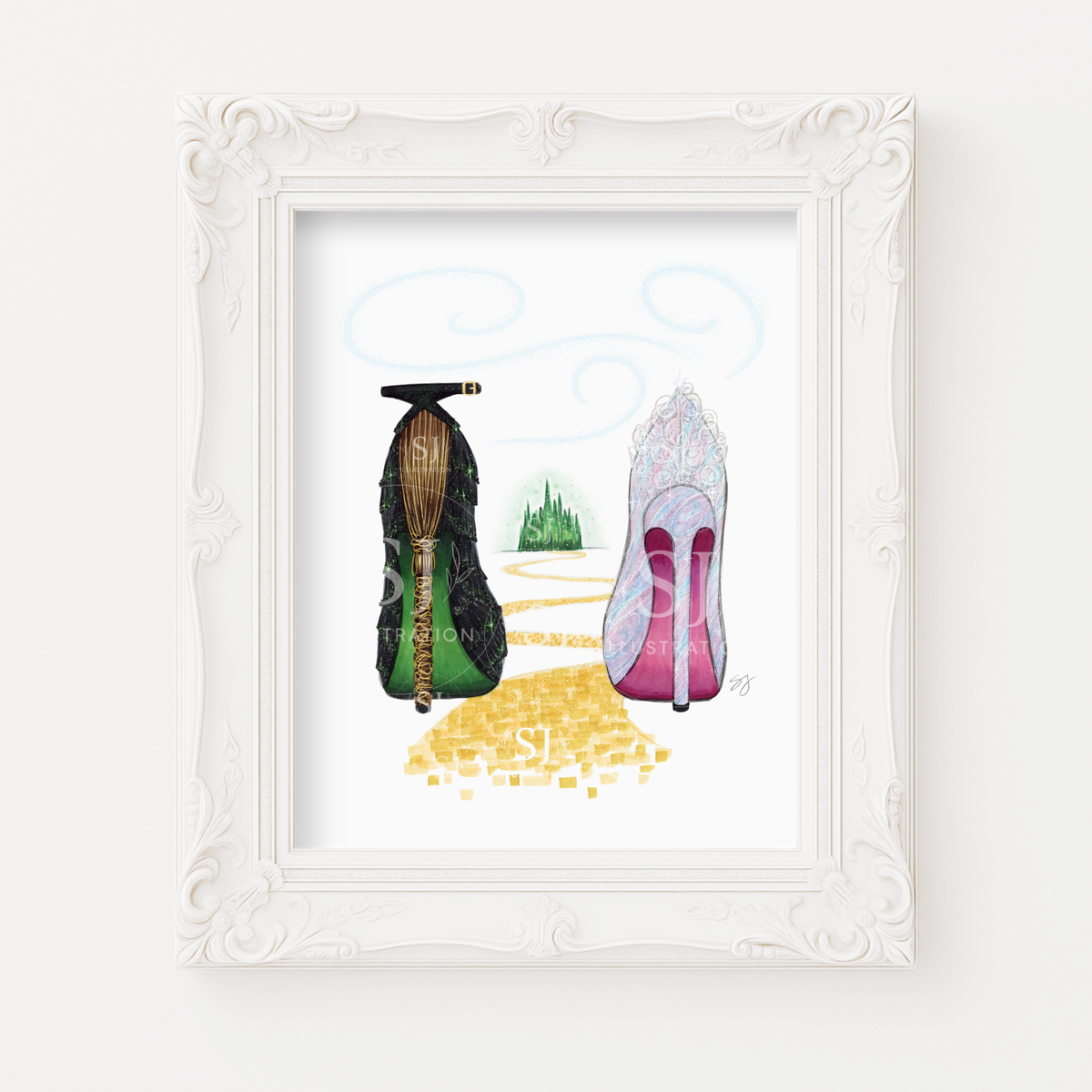 A Wickedly Good Pair | Musical Inspired Stiletto Illustration (ART PRINT)