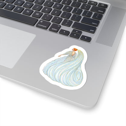 Aquarius  |  Zodiac Fashion Illustration (Sticker)