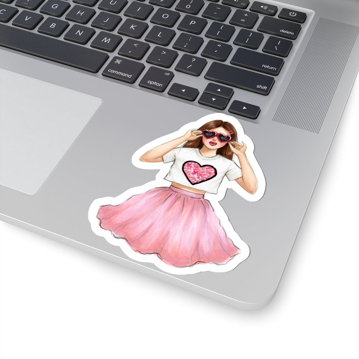 Hearts Galore | Casual Fashion Illustration (STICKER)