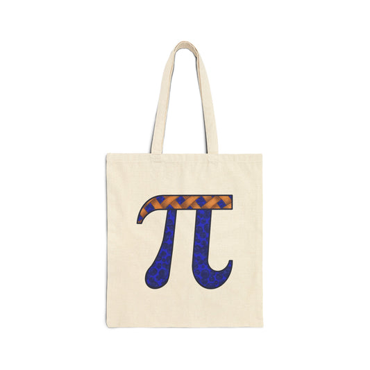 Blueberry Pi | Cotton Canvas Tote Bag