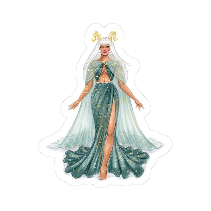Capricorn (series 1)  |  Zodiac Fashion Illustration (STICKER)