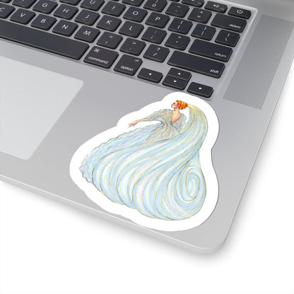 Aquarius  |  Zodiac Fashion Illustration (Sticker)