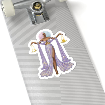 Libra (series 1)  |  Zodiac Fashion Illustration (STICKER)