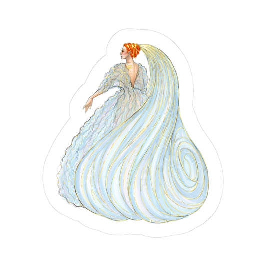 Aquarius  |  Zodiac Fashion Illustration (Sticker)