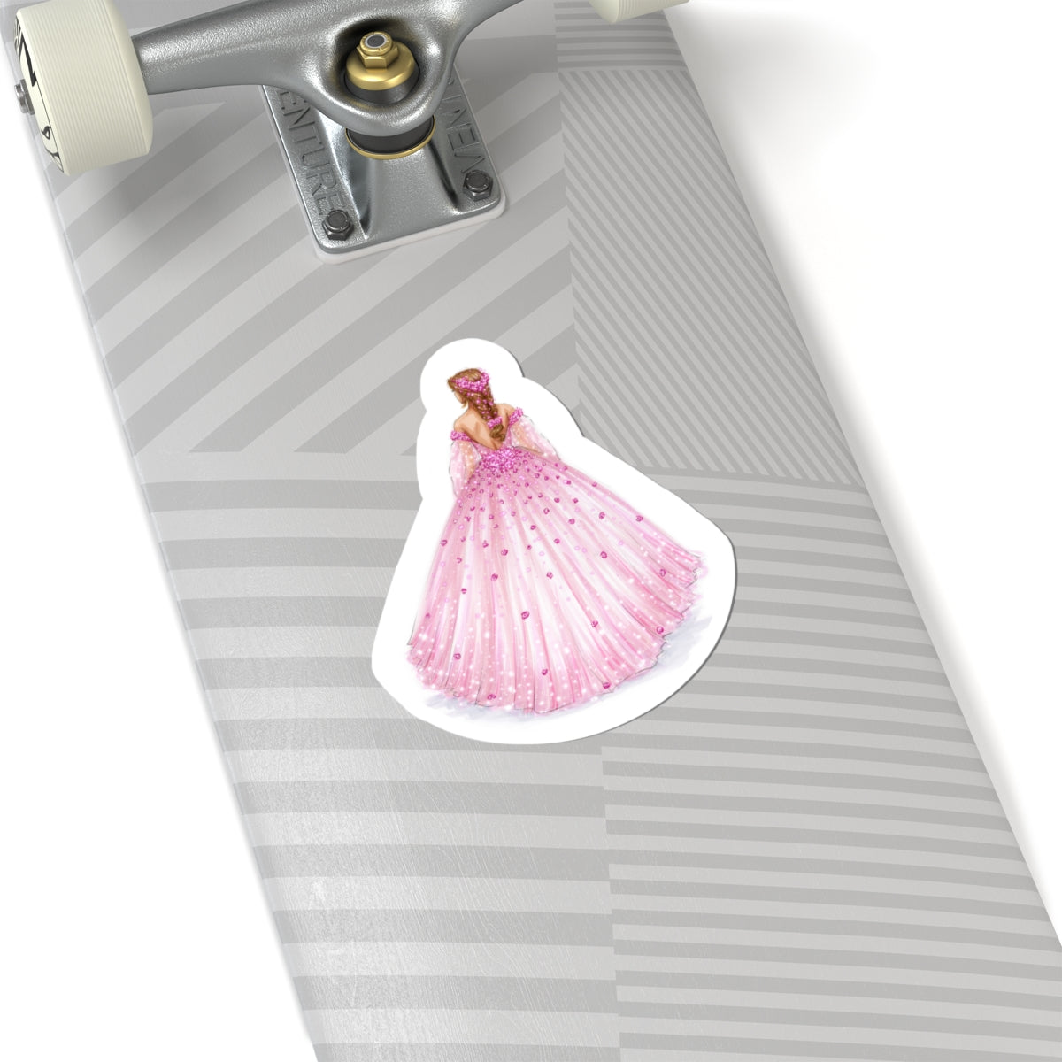 Pink Floral Ballgown  |  Sticker