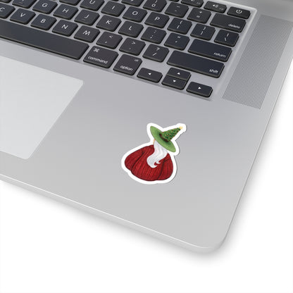 Cozy Christmas Witch (Cozy Witch Series) | Christmas Holiday Witch Illustration (STICKER)