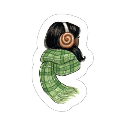 Cinnabun Earmuffs  |  Sticker