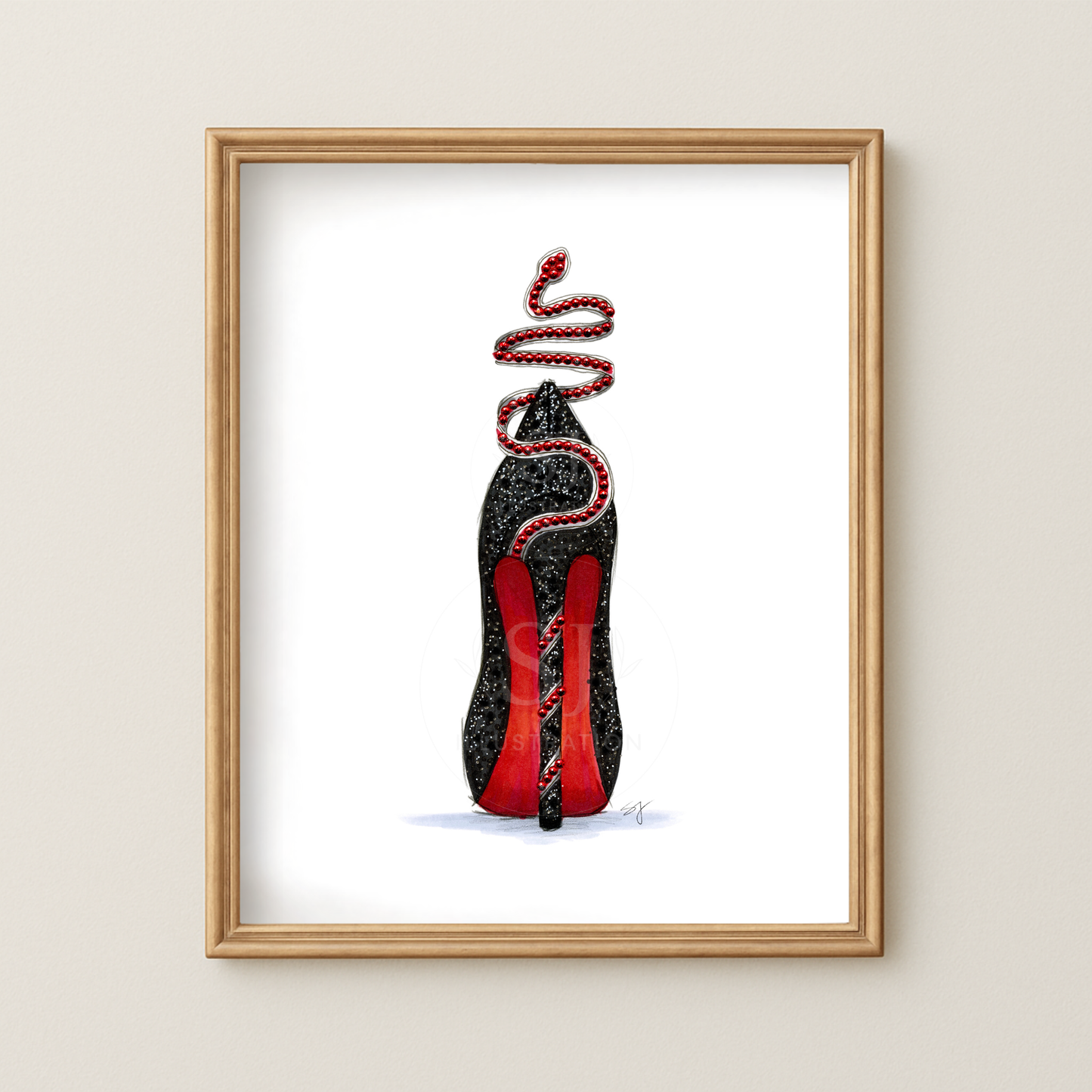 Sky High Reputation  |  Album-Inspired Stiletto Fashion Illustration (PRINT)