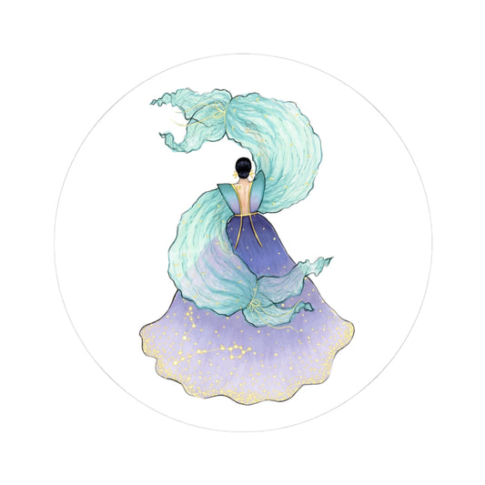 Pisces | Zodiac Fashion Illustration (Sticker)