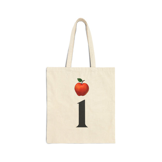 Apple of My i | Cotton Canvas Tote