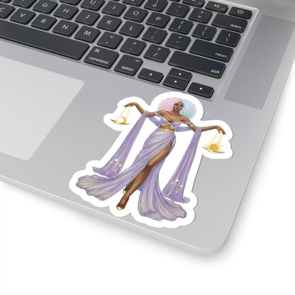 Libra (series 1)  |  Zodiac Fashion Illustration (STICKER)