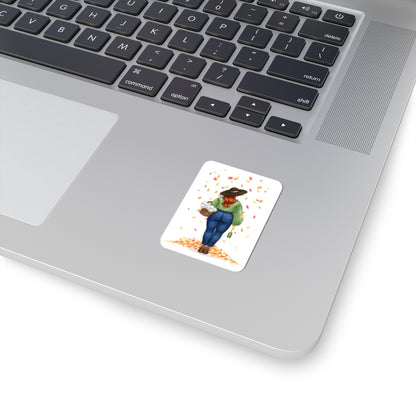 Changing Leaves  |  Curvy Fall Fashion Illustration (STICKER)