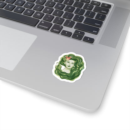 Kelp Mermaid Portrait  |  Mermaid Illustration (STICKER)