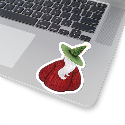 Cozy Christmas Witch (Cozy Witch Series) | Christmas Holiday Witch Illustration (STICKER)