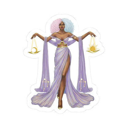 Libra (series 1)  |  Zodiac Fashion Illustration (STICKER)