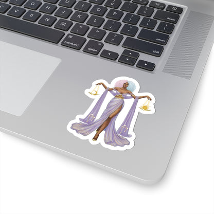 Libra (series 1)  |  Zodiac Fashion Illustration (STICKER)