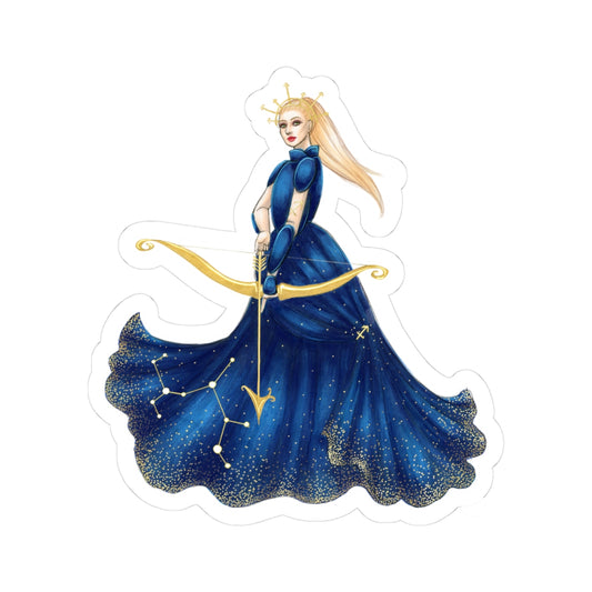 Sagittarius (series 1)  |  Zodiac Fashion Illustration (STICKER)
