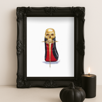 A Stiletto Stiletto  |  Shoe Fashion Illustration (ART PRINT)