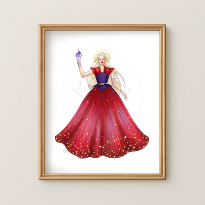 Aries (series 1)  |  Zodiac Fashion Illustration (ART PRINT)