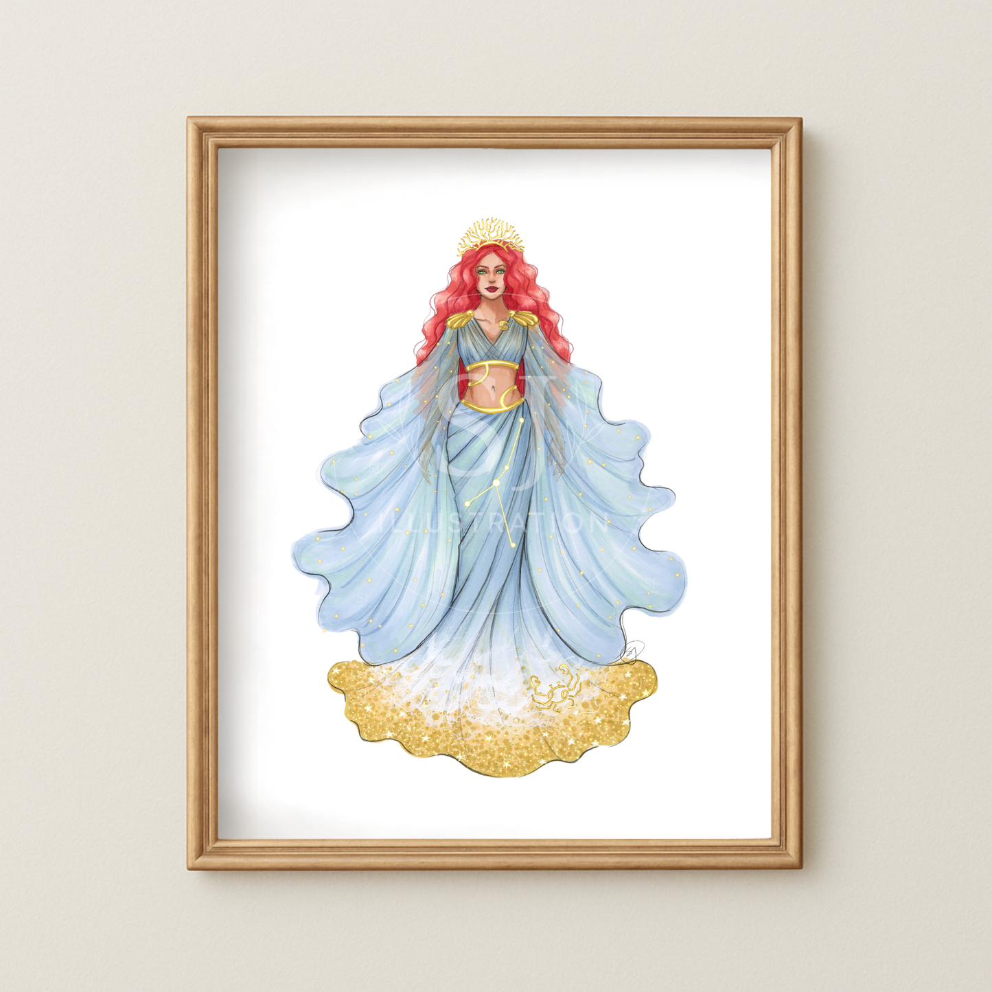 Cancer (series 1)  | Zodiac Series Illustration (PRINT)