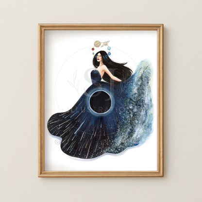 Celestial Events  |  Cosmic Fashion Illustration (PRINT)