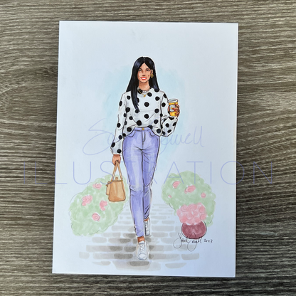 Dottie |  Casual Fashion Illustration (ORIGINAL)