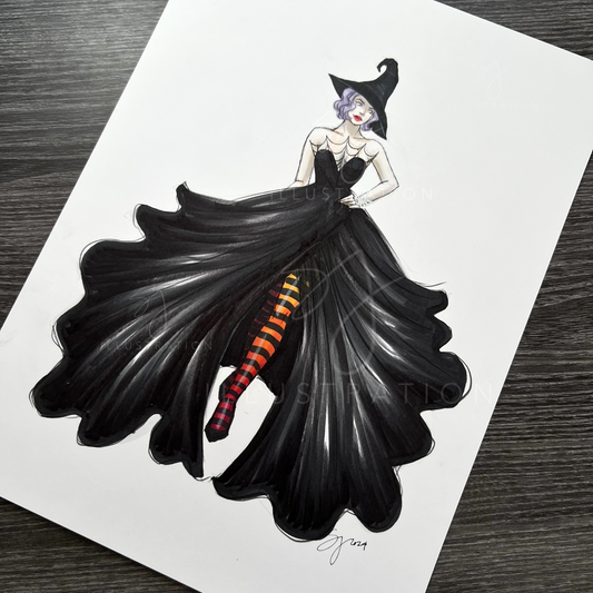 Haute Conjure  |  Fun Fashion Illustration (ORIGINAL)