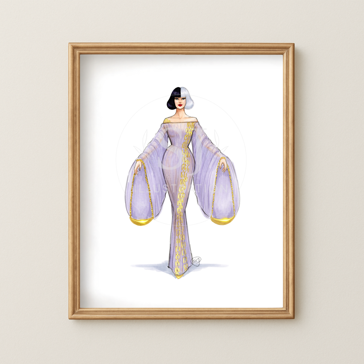 Libra (series 2)  |  Zodiac Fashion Illustration (ART PRINT)