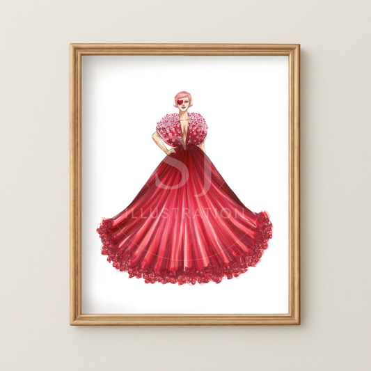 Love in Bloom  |  Inclusive Fashion Illustration (ART PRINT)