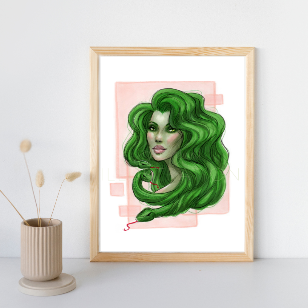 Medusa | Fantasy & Myth Illustration (PRINT)