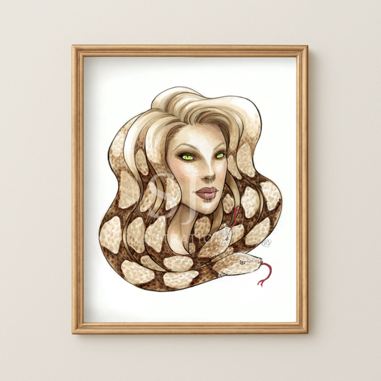 Medusa v.2  |  Fantasy & Myth Illustration (ART PRINT)