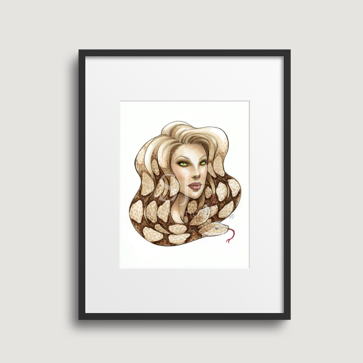 Medusa v.2  |  Fantasy & Myth Illustration (ART PRINT)