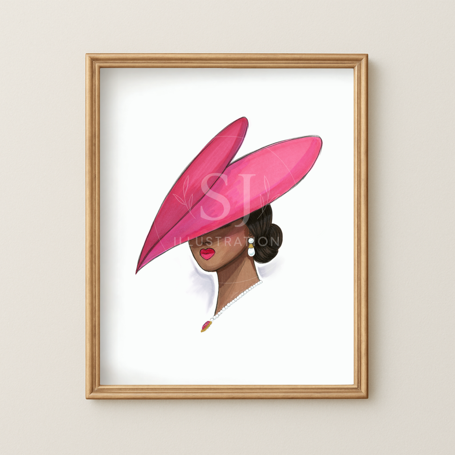 Mysterious Love  |  Fashion Illustration (EMBELLISHED PRINT)